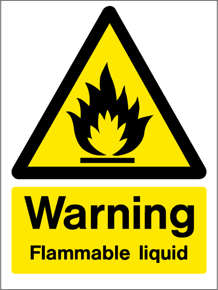 flammable liquid warning