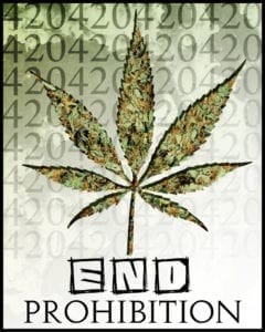 End Prohibition of Marijuana Banner