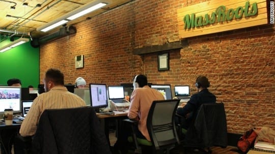 Busy MassRoots Employees