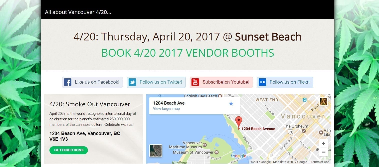 The 4/20 Vancouver organisers still plan on heading to Sunset Beach
