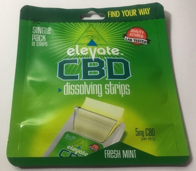 elevate CBD strips review