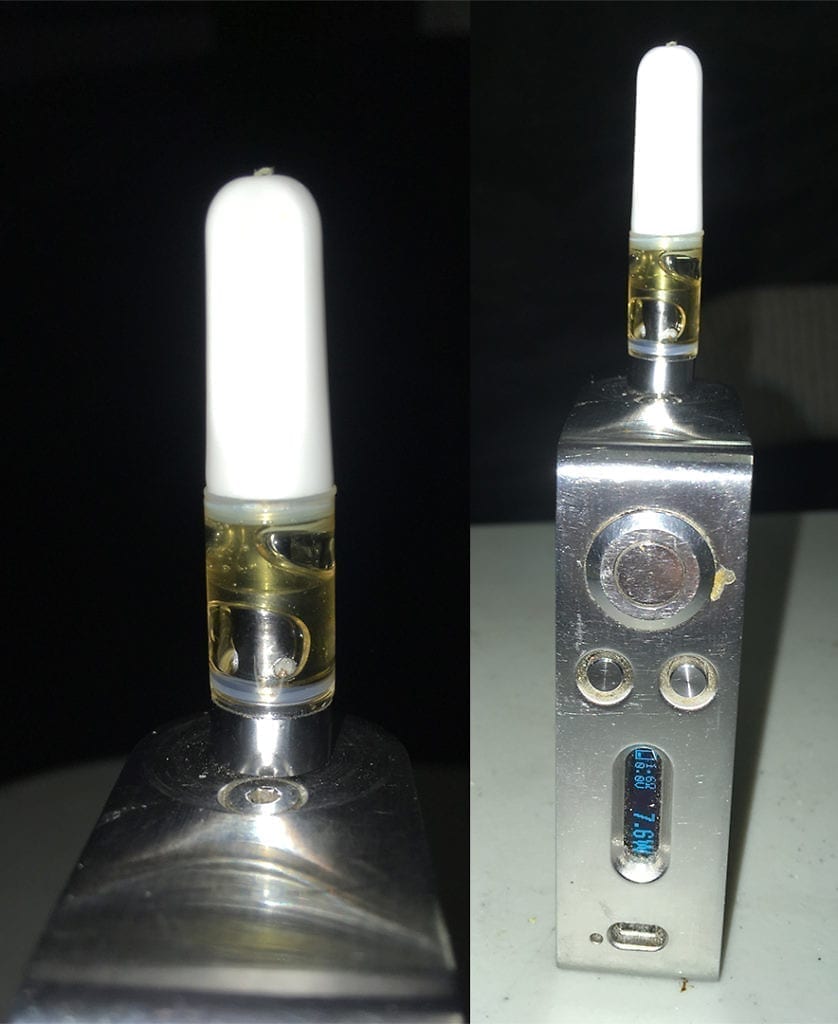Refilled a CCELL cartridge with big daddy's edibles distillate