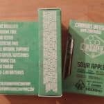 california dab company sour apple cannabis infused vape cartridge