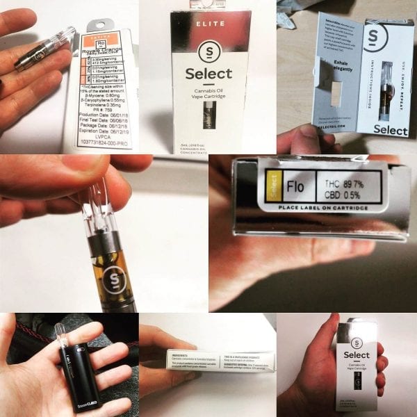 select elite cannabis oil vape cartridge