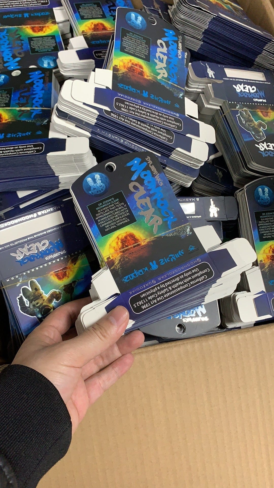 Dr. Zodiak's Moonrock fake packaging
