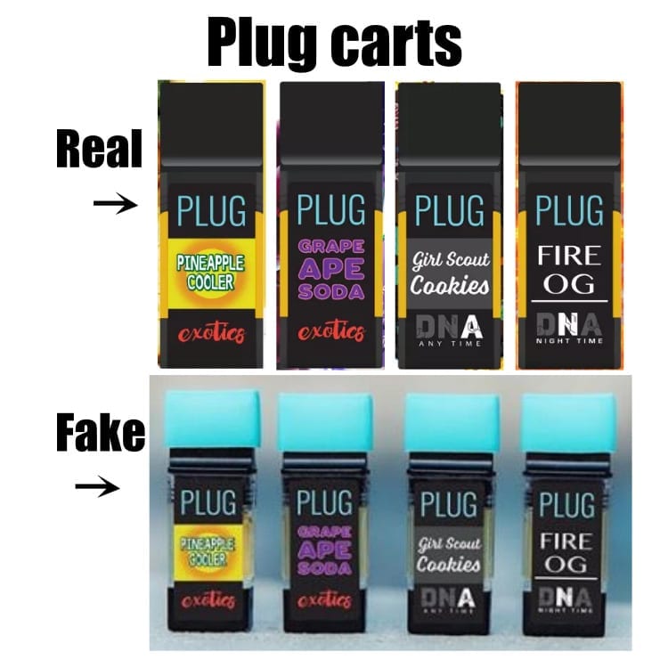 Plug carts real vs fake