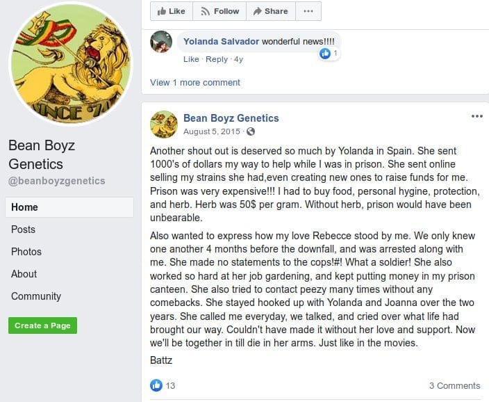 Bean Boyz Genetics prison story