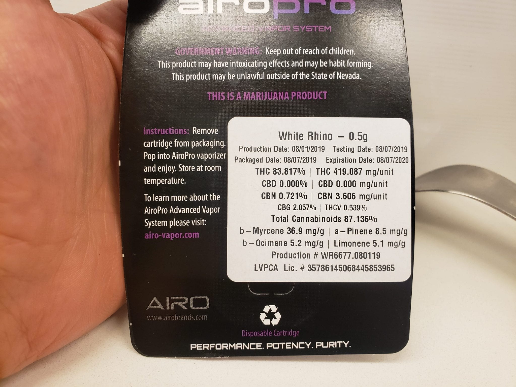 Airo Pro Live Flower Series Best Tasting Cartridges DabConnection