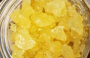 a sample of live resin