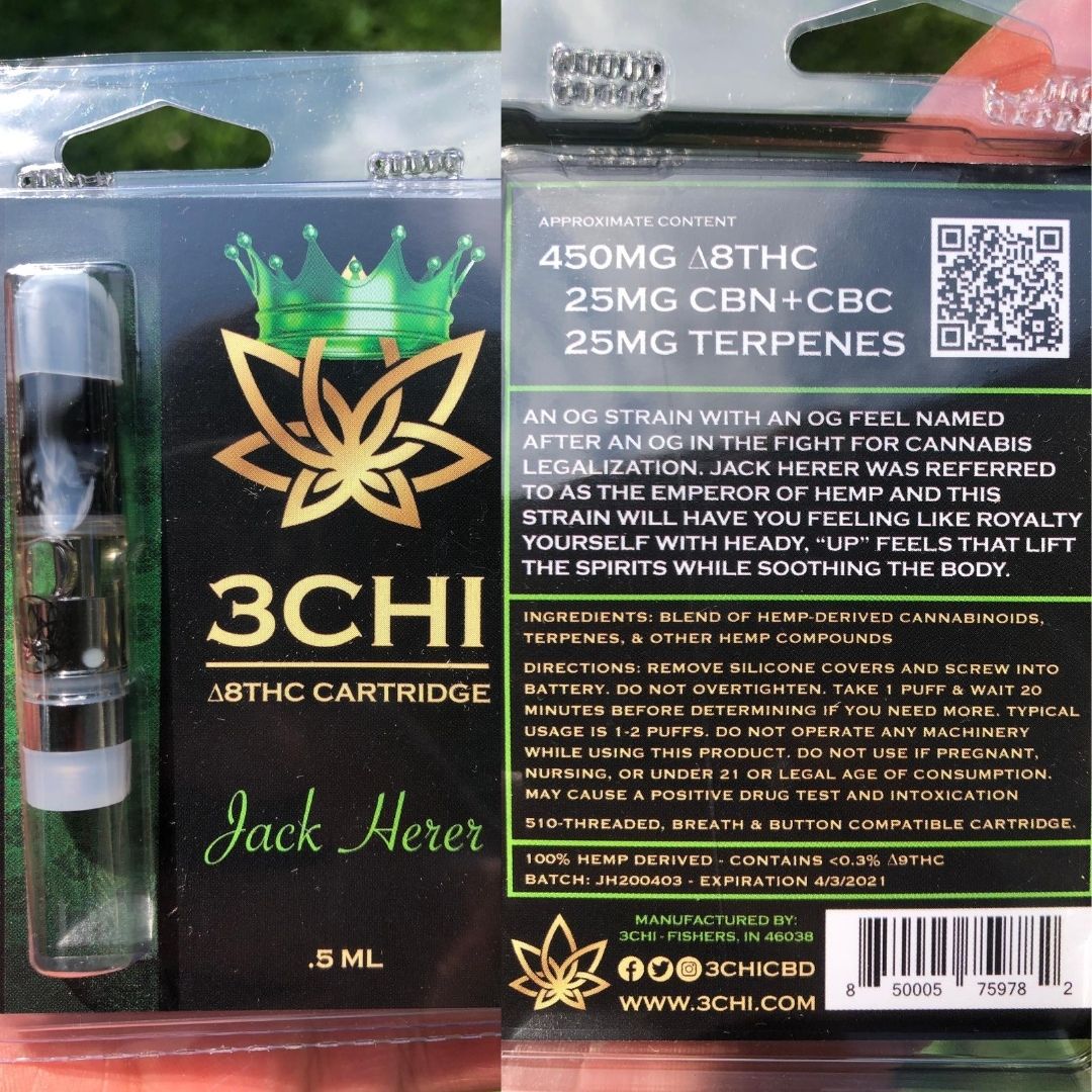 3Chi Delta 8 THC Cartridge Review - Surprisingly Good Effects