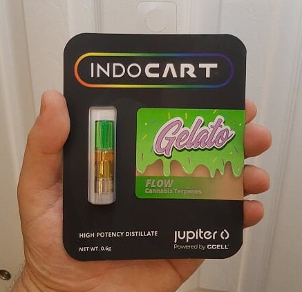 Indo cart gelato front of the box