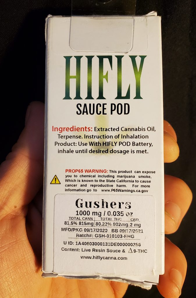 hifly back of the box