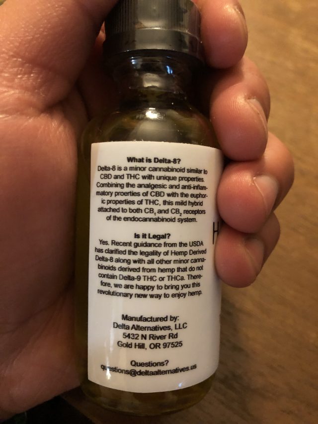 Delta Alternatives Hemp Extract Tincture Review Inexpensive D8 Tincture