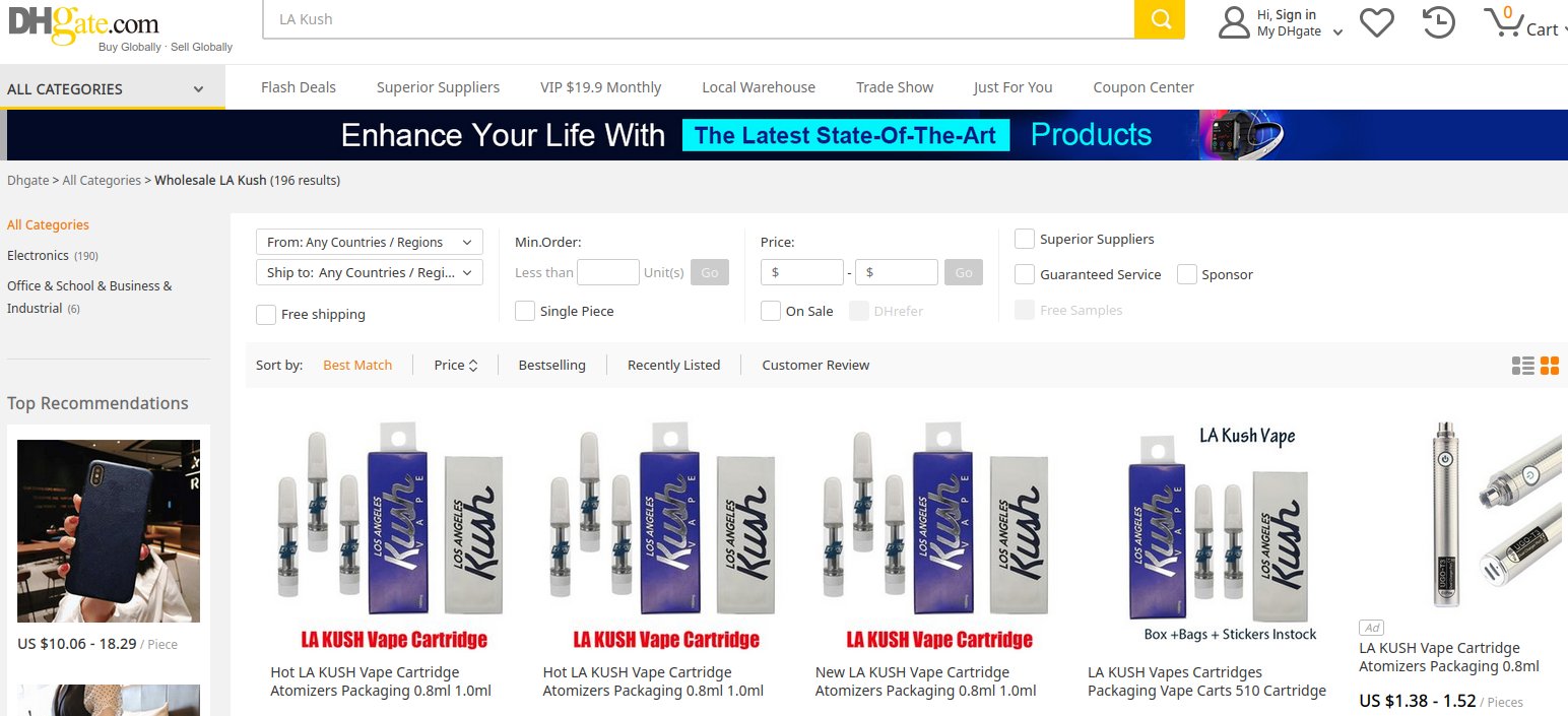 Look Out For Fake LA Kush Carts - DabConnection