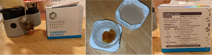 hundred percent labs live resin review