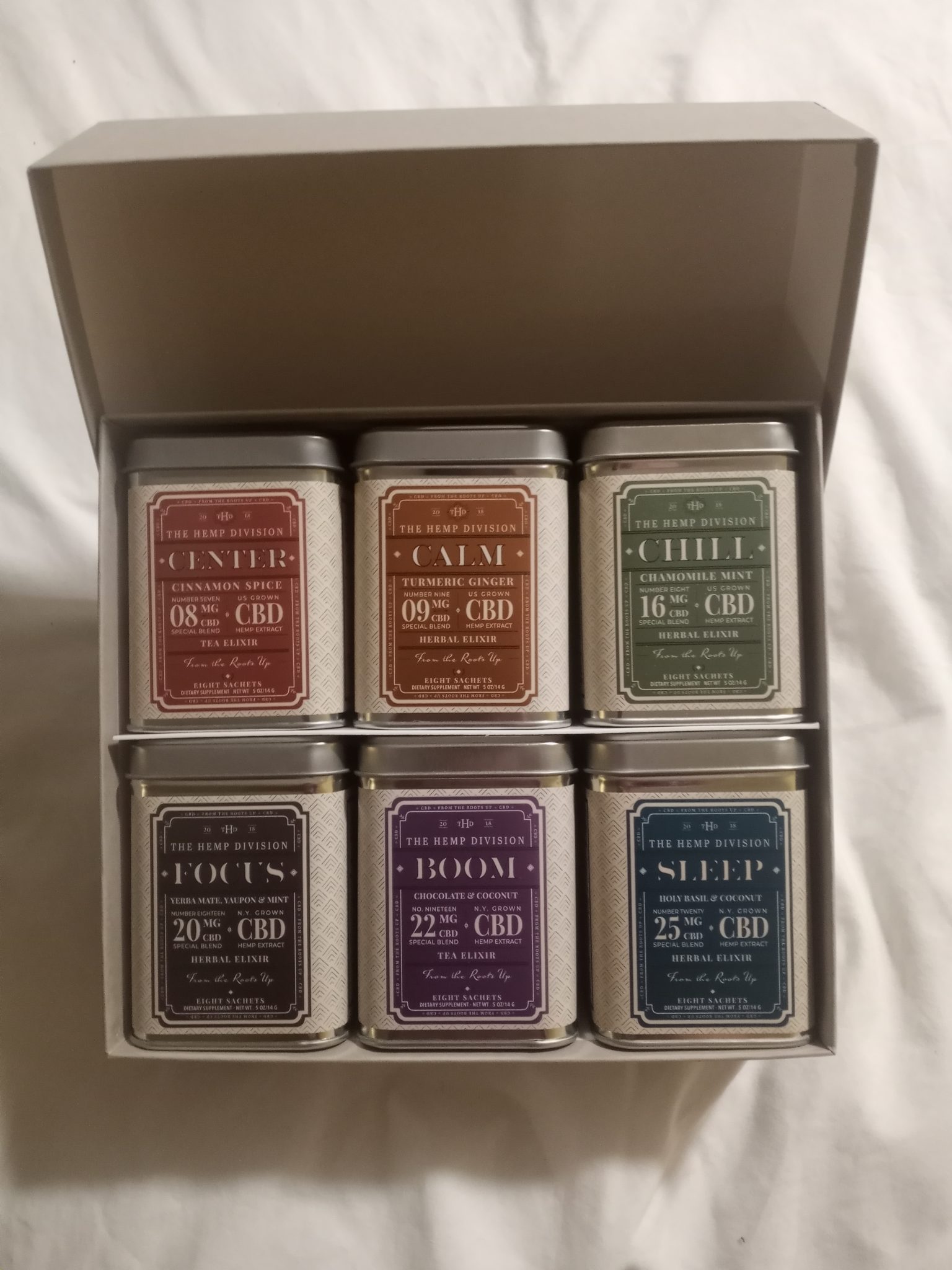 hemp division cbd tea box