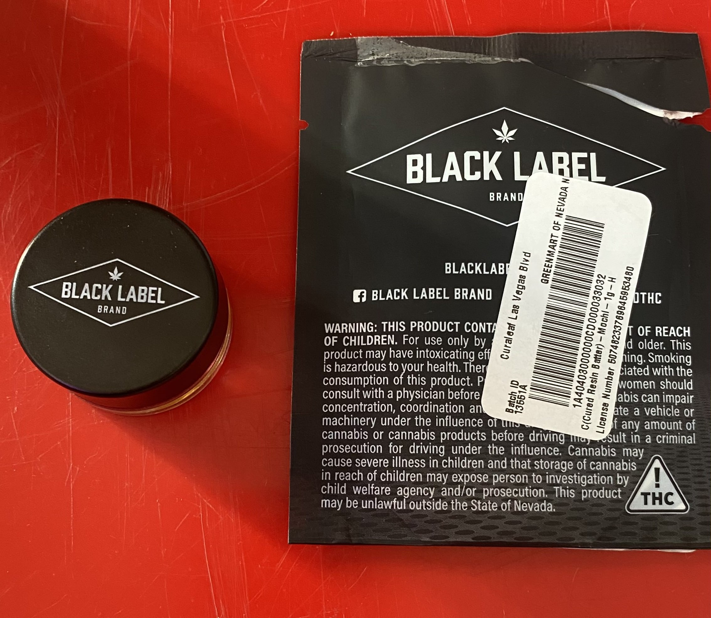 black label brand front